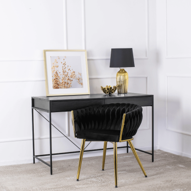 Обеденный стул Mebel Elit CAPRI Welur Черный - 5 Обеденный стул Mebel Elit CAPRI Welur Черный ME.CAPRI/CZ/ZL/V/K фото - 5