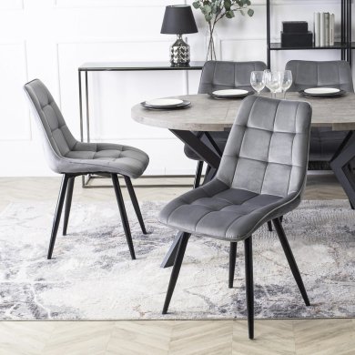 Обеденный стул Mebel Elit RIO Welur Серый - 13 Обеденный стул Mebel Elit RIO Welur Серый ME.RIO/P/V/K фото - 13