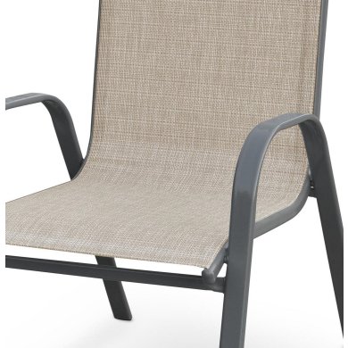 Садовый стул Halmar MOSLER Серый - 2 Садовый стул Halmar MOSLER Серый V-CH-MOSLER-KR-POPIEL фото - 2