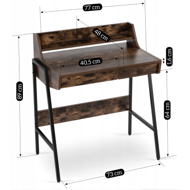 Письменный стол Mebel Elit PERI Дуб рустик ME.PERI/BR/CZ/B фото - 11