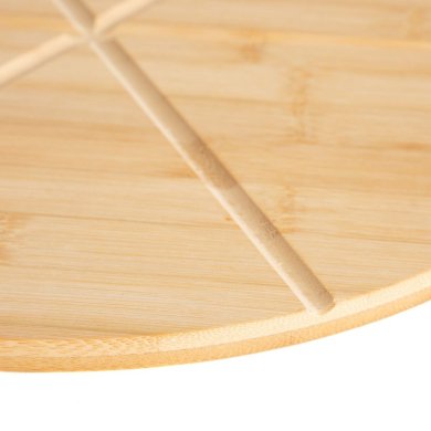 Обробна дошка для піци з ножем Homla BAMBOU 32x45 см Дерево 229355 фото - 4