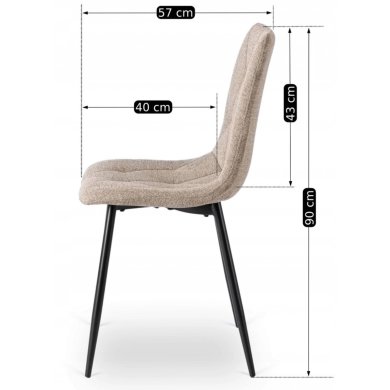 Обідній стілець Mebel Elit ROBIN 2 Бежевий - 10 Обідній стілець Mebel Elit ROBIN 2 Бежевий ME.ROBIN2/BZ/T/K фото - 10