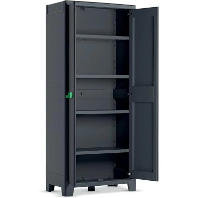 Садовый шкаф Keter/Kis ARMADIO ALTO MOBY Черный 241043-1 фото - 3