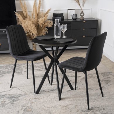 Обеденный стол Mebel Elit LAUREN 60 см Черный ME.LAUREN/CZ/CZ/S60 фото - 5