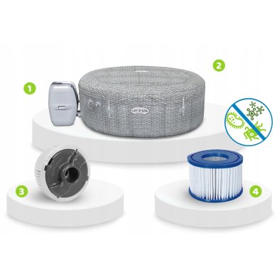 Джакузи Bestway LAY-Z-SPA HONOLULU SMART 196х71 см Серый BES60019 фото - 4