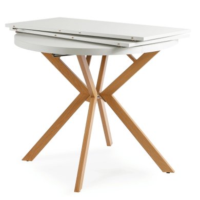 Розкладний обідній стіл Mebel Elit LUGO Білий - 2 Розкладний обідній стіл Mebel Elit LUGO Білий ME.LUGO/B/DREW/S фото - 2