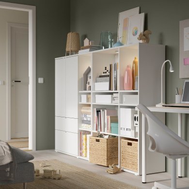 IKEA Стеллаж VIHALS Белый (ИКЕА ВИХАЛС) 79440614 фото - 5