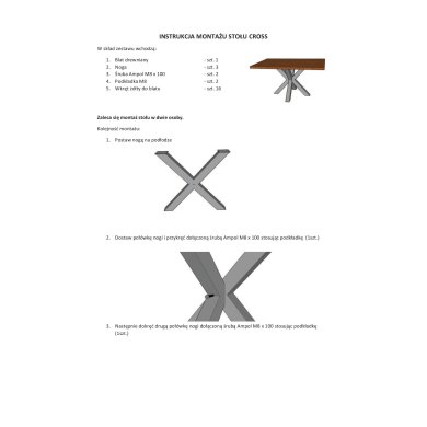 Обеденный стол Signal CROSS 150 Дуб CROSSLDC150 фото - 3