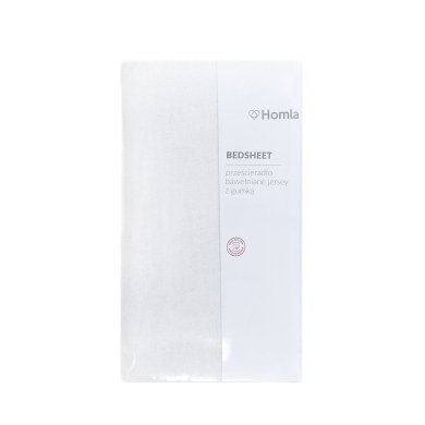 Простынь на резинке Homla CLAIRE 90x200 см Белый 209791 фото - 4