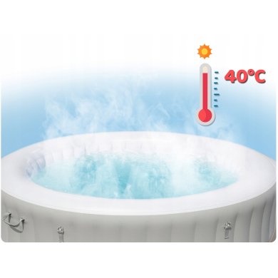 Джакузі Bestway LAY-Z-SPA ST.LUCIA AIRJET 170х66 см Сірий BES60037 фото - 8