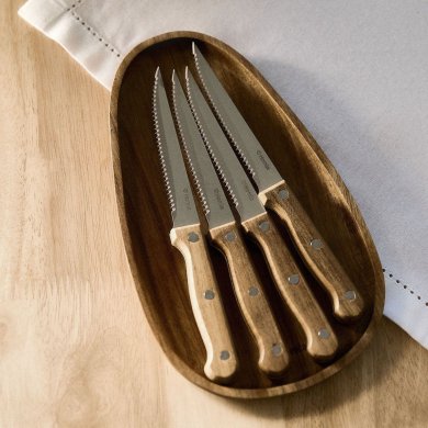 Набір ножів для стейку Homla EASY GRILL 4 шт Дерево - 4 Набір ножів для стейку Homla EASY GRILL 4 шт Дерево 229335 фото - 4