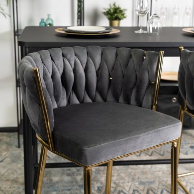 Барный стул Mebel Elit FLORES 2 Серый - 7 Барный стул Mebel Elit FLORES 2 Серый ME.FLORES2/P/ZL/V/H фото - 7