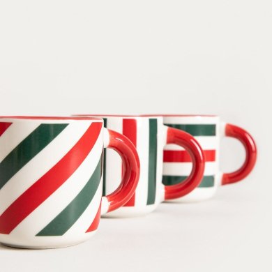 Набор кружек Homla AUREVIA 100 мл 3 шт Принт 241780 фото - 2