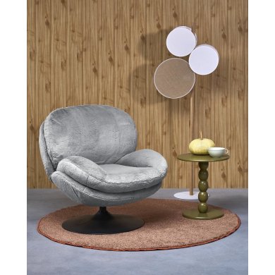 Крісло м'яке поворотне Halmar SHELL Попелястий V-CH-SHELL-FOT-POPIELATY фото - 11