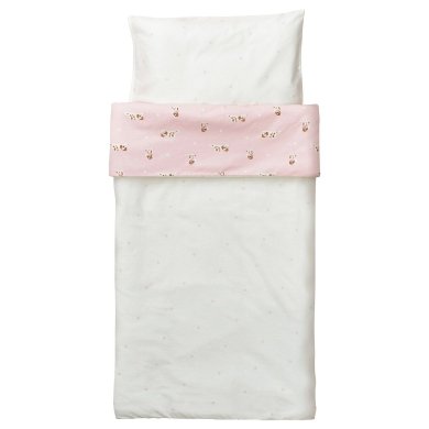 IKEA Комплект постільної білизни DROMSLOTT 110x125 см Принт (ИКЕА ДРОМСЛОТТ) 90521190 фото - 6