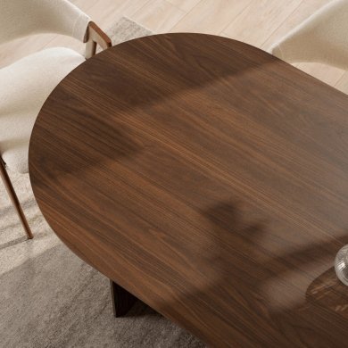 Розкладний обідній стіл Mebel Elit DANTE Горіх ME.DANTE/O/O/S фото - 6