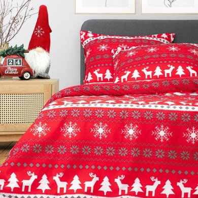 Комплект постільної білизни Homla RENNA 200x220 см Принт 159063 фото - 10