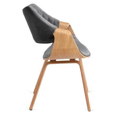 Обідній стілець Mebel Elit LUISE Welur Сірий ME.LUISE/P/DZ/V/DG/K фото - 3