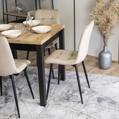 Обідній стілець Mebel Elit PERU Welur Бежевий - 8 Обідній стілець Mebel Elit PERU Welur Бежевий ME.PERU/BZ/V/K фото - 8