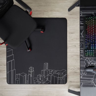 Захисний килимок для підлоги LANESPELARE 100х110 см Чорний - 4 IKEA Захисний килимок для підлоги LANESPELARE 100х110 см Чорний (ИКЕА ЛАНЕСПЕЛАРЕ) 80507793 фото - 4