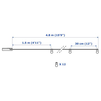 IKEA гірлянда BLÖTSNÖ (ИКЕА BLÖTSNÖ) 50401509 фото - 14