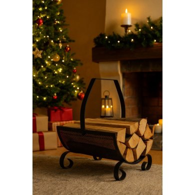 Дровница Garden Line 38x38x38 см Черный KOM5813 фото - 4