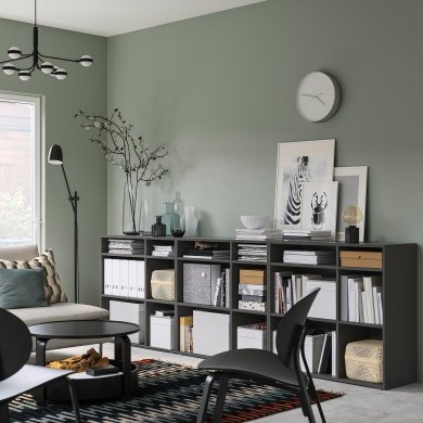 Стеллаж VIHALS Серый - 3 IKEA Стеллаж VIHALS Серый (ИКЕА ВИХАЛС) 29521071 фото - 3