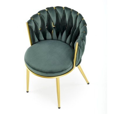 Обеденный стул Halmar K517 Темно-зеленый - 7 Обеденный стул Halmar K517 Темно-зеленый V-CH-K/517-KR-C.ZIELONY фото - 7