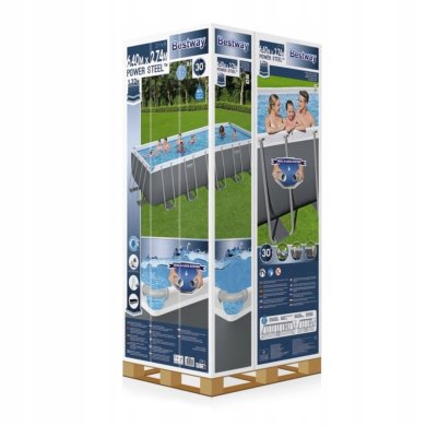 Каркасний басейн Bestway 5612b POWER STEEL 640х274х132 см Сірий BES5612b фото - 9