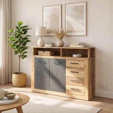 Комод Mebel Elit BLAGO MIDI A Необработанный дуб W.LUNA/MIDIA/OSL/MA/KOM2D4S фото - 5