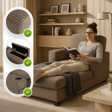 Крісло м'яке Mebel Elit NEO Velvet Бежевий ME.NEO/BZ/SZTR/FW фото - 11