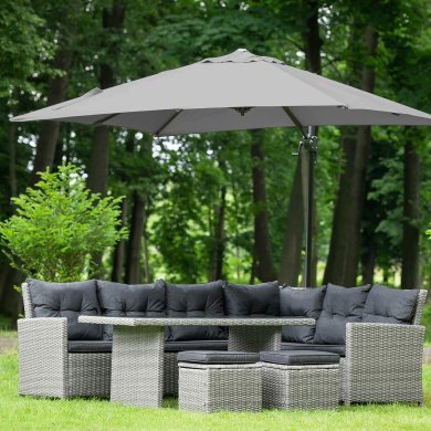 Садовый зонт Meven PLATINUM 250х250 см Серый MV-UM207SZ-PLATINUM фото - 10