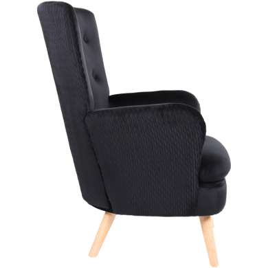 Кресло мягкое Mebel Elit SANTOS Черный - 3 Кресло мягкое Mebel Elit SANTOS Черный ME.SANTOS/CZ/DK/V/FW фото - 3