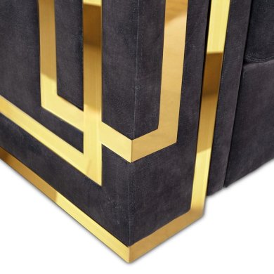 Диван Mebel Elit PALLAZO 2S Welur Черный ME.PALLAZO2S/CZ/ZL/V/SOF фото - 5