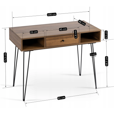 Письменный стол Mebel Elit LAMICA Орех - 14 Письменный стол Mebel Elit LAMICA Орех ME.LAMICA/RU/CZ/B фото - 14