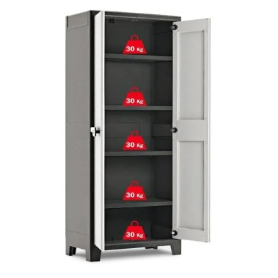 Садова шафа Keter/Kis ARMADIO ALTO TITAN Сірий - 3 Садова шафа Keter/Kis ARMADIO ALTO TITAN Сірий 240617-1 фото - 3