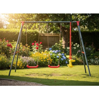 Садовые качели Garden Line 290x180x200 см Разноцветный KRE1067 фото - 3