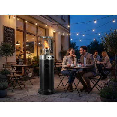 Уличный газовый обогреватель Garden Line 136 см 5000-13000 Вт Черный GAZ2867 фото - 5