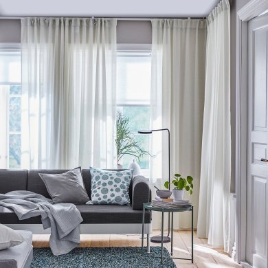 IKEA Шторы HILJA 145x250 см 2 шт Белый (ИКЕА ХИЛА) 50430818 фото - 6