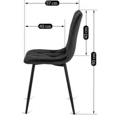 Обеденный комплект мебели Mebel Elit HARRY ROBIN | Дуб крафт / Черный HARRY/DC/CZ/S/ROBIN/CZ/V/Z4/K фото - 2