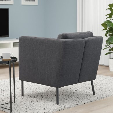 Крісло м'яке EKERO Темно-сірий - 5 IKEA Крісло м'яке EKERO Темно-сірий (ИКЕА ЭКЕРО) 60494584 фото - 5