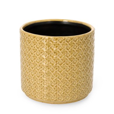 Кашпо Homla RATTAN 16x14,5 см | Горчичный 206327