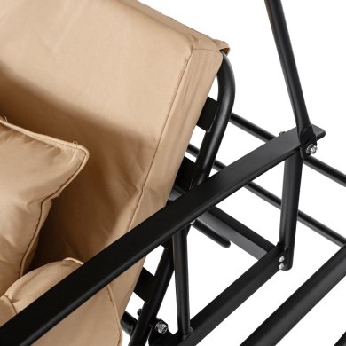 Садовые качели с москитной сеткой Mebel Elit CARMEN 237x150x256 см Бежевый ME.CARMEN/BZ/T/OGR/HUS фото - 5