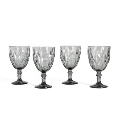 Набор бокалов для вина Homla LUNO 340 мл 4 шт Графит 239820