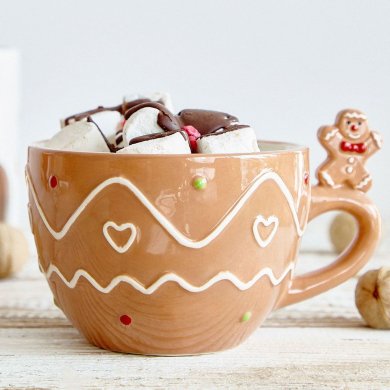 Кружка Homla BISCOTTO 400 мл Коричневый 218980 фото - 5