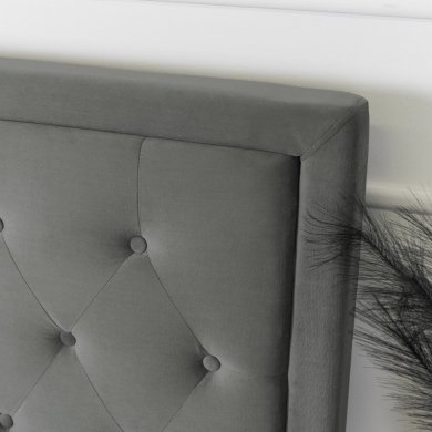 Ліжко Mebel Elit CROS Welur 160x200 см Темно-сірий - 9 Ліжко Mebel Elit CROS Welur 160x200 см Темно-сірий ME.CROS/160/CP/V/LOZZPOJ фото - 9