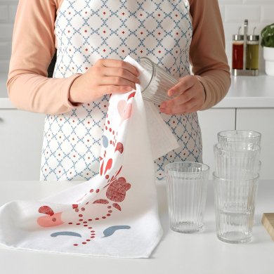 IKEA Кухонное полотенце INAMARIA 45x55 см Принт (ИКЕА ИНАМАРИЯ) 80493079 фото - 3