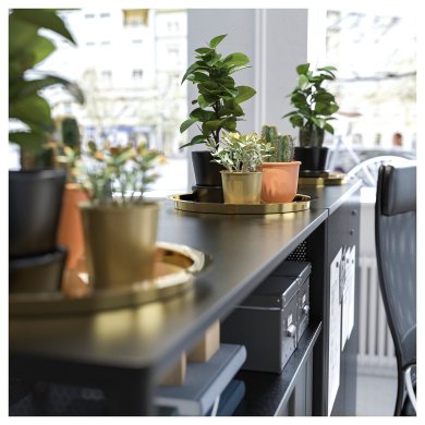 IKEA УЦЕНКА Поднос GLATTIS 38 см Золотой brak/70350113 фото - 7