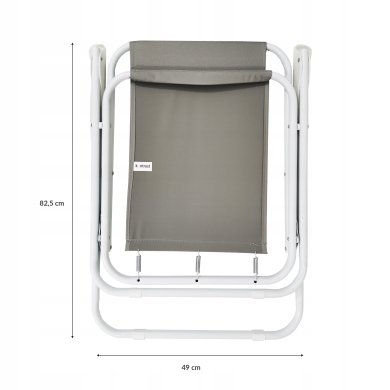 Складное садовое кресло Kontrast ATENA PRO Серый 5.03.13433 фото - 14