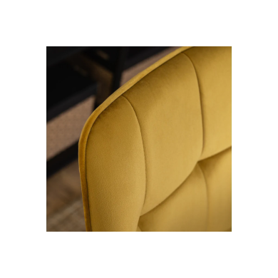 Обідній комплект меблів Mebel Elit HARRY RIO | Дуб крафт / Чорний / Гірчичний HARRY/DC/CZ/S/RIO/CU/V/Z4/K фото - 14